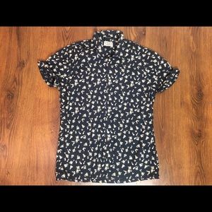 Mens Scotch And Soda Summer Short Sleeve Shirt Size XL
